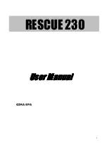 Preview for 1 page of Gima RESCUE 230 User Manual