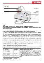 Предварительный просмотр 19 страницы Gima SUPER TOBI SUCTION ASPIRATOR Manual