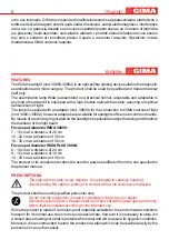 Preview for 5 page of Gima WIDA 30850 Use And Maintenance Book