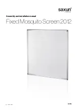 Gimenez Ganga Saxun Fixed Mosquito Screen 2012 Assembly And Installation Manual preview