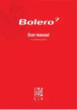 Gin Bolero 7 User Manual preview
