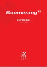 Preview for 1 page of Gin Boomerang12 User Manual