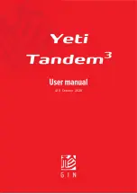 Preview for 1 page of Gin Yeti Tandem 3 User Manual