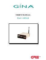 Preview for 1 page of Gina 2000-64K User Manual