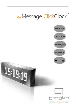 Предварительный просмотр 1 страницы GINGKO Click Clock Message Manual