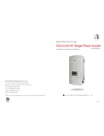 Предварительный просмотр 1 страницы Ginlong GCI-H-US-HY Installation And Operation Manual