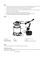 Предварительный просмотр 4 страницы GINNY’S DF-101 Instruction Manual