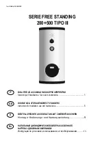 Preview for 1 page of Giona ISSWWXA 200 Instructions For Installation, Use And Maintenance Manual