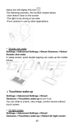 Preview for 21 page of Gionee E8 User Manual