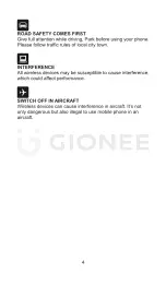 Preview for 5 page of Gionee F103 Pro User Manual