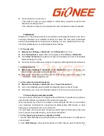 Preview for 13 page of Gionee G3 User Manual