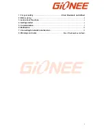 Preview for 2 page of Gionee GPAD G2 User Manual