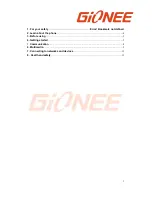 Preview for 2 page of Gionee P2 User Manual