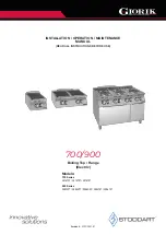 Giorik Stoddart 700 Series Installation, Operation & Maintenance Manual предпросмотр