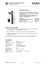 Предварительный просмотр 7 страницы Gira 0441 00 Installation Instructions Manual