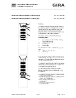 Gira 0523 00 Installation Instructions Manual preview