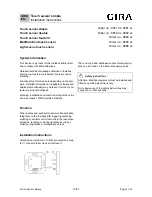 Gira 0551 4 Series Installation Instructions предпросмотр