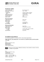 Preview for 2 page of Gira 0615 00 Installation Instructions