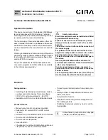 Preview for 1 page of Gira 1039 00 Installation Instructions Manual