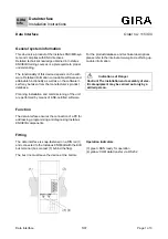 Gira 1153 00 Installation Instructions предпросмотр