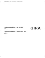 Gira 1239 Series Installation And Operating Instructions Manual preview