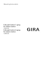 Предварительный просмотр 1 страницы Gira 1283 00 Mounting Instructions