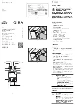 Gira 2167 00 Quick Start Manual preview