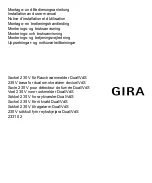 Предварительный просмотр 1 страницы Gira 2331 02 Installation And User Manual