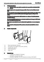 Предварительный просмотр 3 страницы Gira 2361 00 Operating Instructions Manual