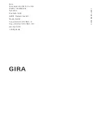 Предварительный просмотр 20 страницы Gira 2551 20 Installation And Operating Instructions Manual