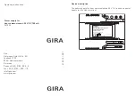 Gira 2570 00 Operating Instructions предпросмотр