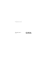 Preview for 1 page of Gira 2617 Series Operating Instructions Manual