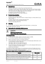 Предварительный просмотр 2 страницы Gira 2688 Series Operating Instructions Manual