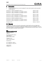 Preview for 16 page of Gira 5011 00 Operating Instructions Manual