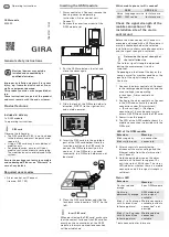 Gira 5204 00 Operating Instructions preview