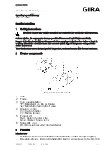 Preview for 1 page of Gira 5363 Series Operating Instructions