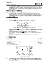 Предварительный просмотр 4 страницы Gira 5405 00 Operating Instructions Manual