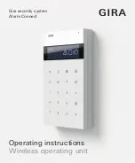 Gira Alarm Connect Operating Instructions Manual предпросмотр