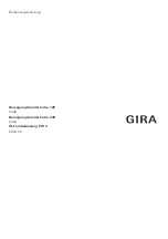 Preview for 1 page of Gira Cube 120 Operating Instructions Manual