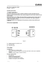 Gira DALI Tronic Trafo 105 W Operating Instructions Manual предпросмотр