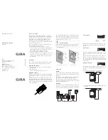 Gira DCS-camera-gateway Operating Instructions preview