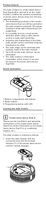 Предварительный просмотр 2 страницы Gira Dual 2347 00 User Manual