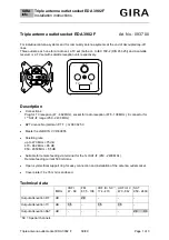 Предварительный просмотр 1 страницы Gira EDA 3902 F Installation Instructions