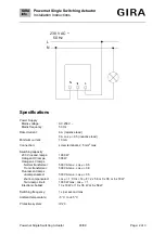 Preview for 2 page of Gira Powernet Single Switching Actuator Installation Instructions