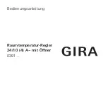 Gira temperature controller Installation Manual preview