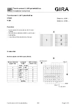 Gira Touch sensor 2 Installation Instructions предпросмотр