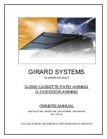 Preview for 1 page of Girard Products G-1500 Owner'S Manual