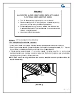 Preview for 7 page of Girard Products G-1500 Owner'S Manual