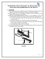 Preview for 8 page of Girard Products G-1500 Owner'S Manual