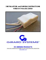 Предварительный просмотр 1 страницы Girard Systems 98GC274B Installation And Instruction